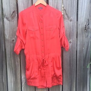 Vince Camuto Salmon Shorts Romper Size S